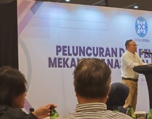 Ketua Dewan Pers, Komaruddin Hidayat sedang memberikan sambutan (foto TbAdhi/Sorotistananews)
