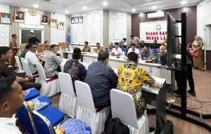 Ruang rapat Wakil Bupati Bombana tempat berlangsung mediasi lahan kerajaan (foto dok Kantor Advokat AW/Sorotistananews.com)
