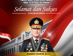 Selamat dan sukses atas pelantikan Jenderal Polisi Dr. (H.C.) Suyudi Ario Seto, S.I.K., S.H., M.Si. sebagai Kepala Kepolisian Negara Republik Indonesia (Kapolri)